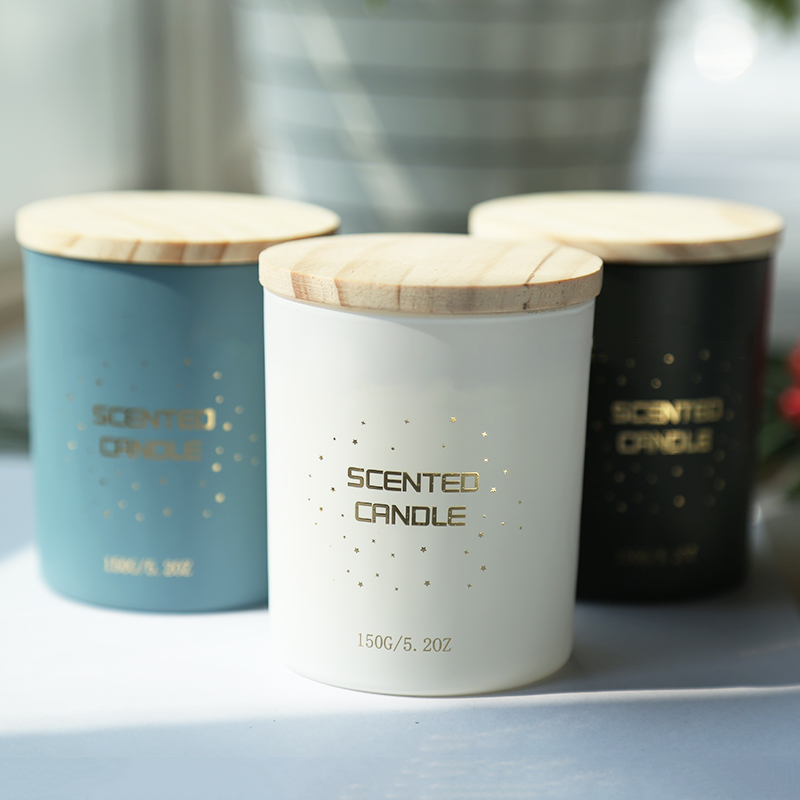 Own brand customized private label scented candles with wooden lid for home decor